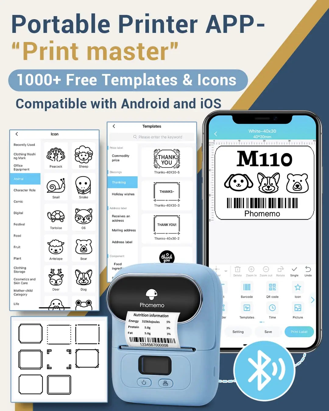 Thermal Wireless Label Printer